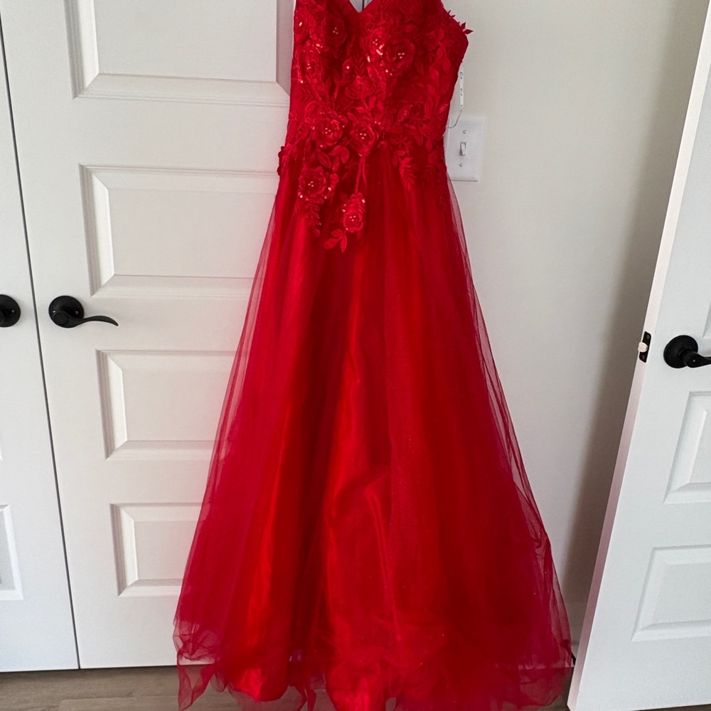 Elegant Red Ball Gown